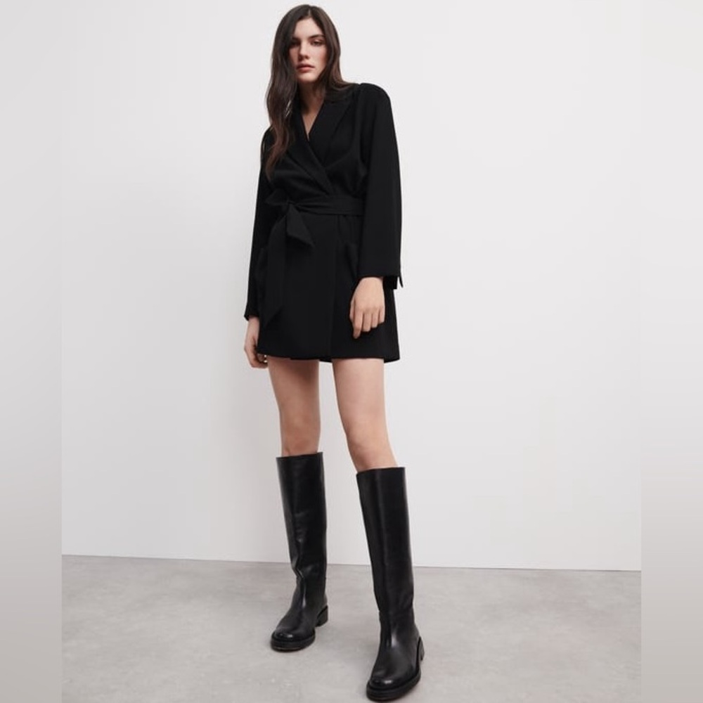 Zara belted blazer dress